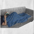 thumbnail image 5 of Stars Soft Flannel Fleece Throw Blanket, Repetitive Cool Tone Sky Elements Night Cartoon Pop Art Inspired Illustration, Cozy Plush for Indoor and Outdoor Use, 50" x 60", Yellow Sea Blue, by Ambesonne, 5 of 5