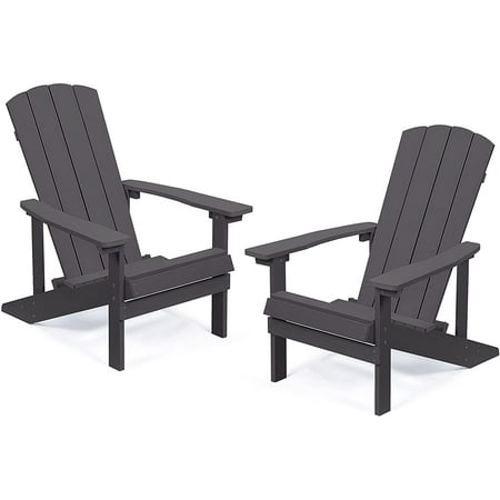 Sunvivi Weather Resistant Plywood Adirondack Chair - Coffee (Set of 2)
