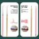 thumbnail image 3 of Herramientas Separadoras De Pestañas De Doble Punta, Acero Inoxidable, Portátiles, Punta Curva Para Cara, Peine Corto Para Separación De Pestañas. Ideal Para Uso Permanente De, 3 of 7
