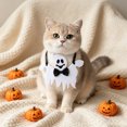 thumbnail image 5 of Halloween Pet Bandana Skeleton Ghost Pumpkin Dog Triangular Scarf Saliva Towel Porch Holiday Outfit Accessories, 5 of 6