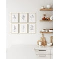 thumbnail image 5 of HAUS AND HUES Floral Prints and Plant Posters Set of 6 Botanical Prints and Floral Wall Art, Plant Prints, Plant Wall Art, Flower Wall Art, Plant Botanical Prints Set (Beige Framed, 11x14), 5 of 6