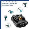 thumbnail image 3 of 2 Pack 3.0Ah Replacement for Makita 18V Battery and Charger, Replace Makita Battery 18V BL1860 BL1850 BL1840 BL1830 BL1820, 3 of 16