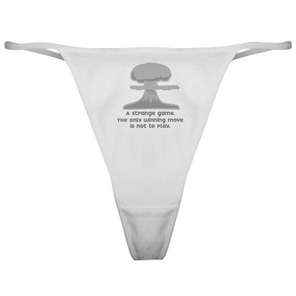 CafePress - Winning Move [Wargames] Classic Thong - Women's Novelty Thong Panties Underwear