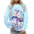 thumbnail image 1 of Sudaderas Con Capucha de Navidad Para Mujer Moda Casual Manga Larga Impreso Tops Blusa Odeerbi  ODB190606, 1 of 6