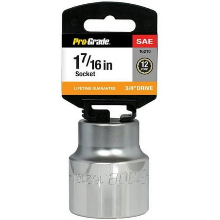 UPC: 0035794162092 | Pro-Grade 16210 0.75 Drive x 1.43 in. 12 Point Socket