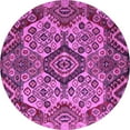 thumbnail image 1 of Ahgly Company Indoor Round Abstract Purple Modern Area Rugs, 6' Round, 1 of 4