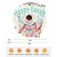 thumbnail image 6 of 15 Inch Round Placemats Set of 4, Easter Non Slip Heat Insulation PP Table Mats, Cute Rabbits Eggs Flowers Leaf Butterflies Watercolor Washable Place Mats for Kitchen Dining Party Table Decor, 6 of 7