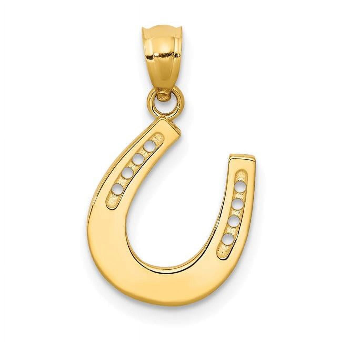 Yellow Gold Horseshoe Pendant | Hersey & Son Silversmiths