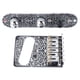 thumbnail image 3 of Juego de placas de control de volumen para puente de guitarra eléctrica grabadas, kit de placa de control para puente de guitarra TL Silver, 3 of 14