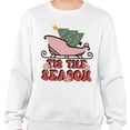 thumbnail image 2 of Sleigh Tis the Season Sweatshirt Unisex Small White, 2 of 5