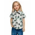 thumbnail image 6 of Toddler Kids Boys Girl Fashion Hawaiian Style Shirt Print Short Sleeves Casual Uniform Shirt With Pocket, 6 of 8