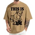 thumbnail image 2 of jowamay Cow Shirts for Men This Is Bull Print Short Sleeve Graphic Tee Funny Summer Cotton Tops for Party Daily Wear, 2 of 6