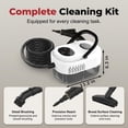thumbnail image 2 of 2500W Handheld High-Temp Pressurized Steam Cleaner, 6 Speeds & 4.5 Bar High-Pressure with Brush Heads for Kitchen Bathroom Car Floor (Touch, Black) (K), 2 of 6