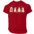 thumbnail image 2 of Mens Halloween Costume Graphic Ghost Print Halloween Tshirts Round Neck Short Sleeve Holiday Halloween Tees, 2 of 5