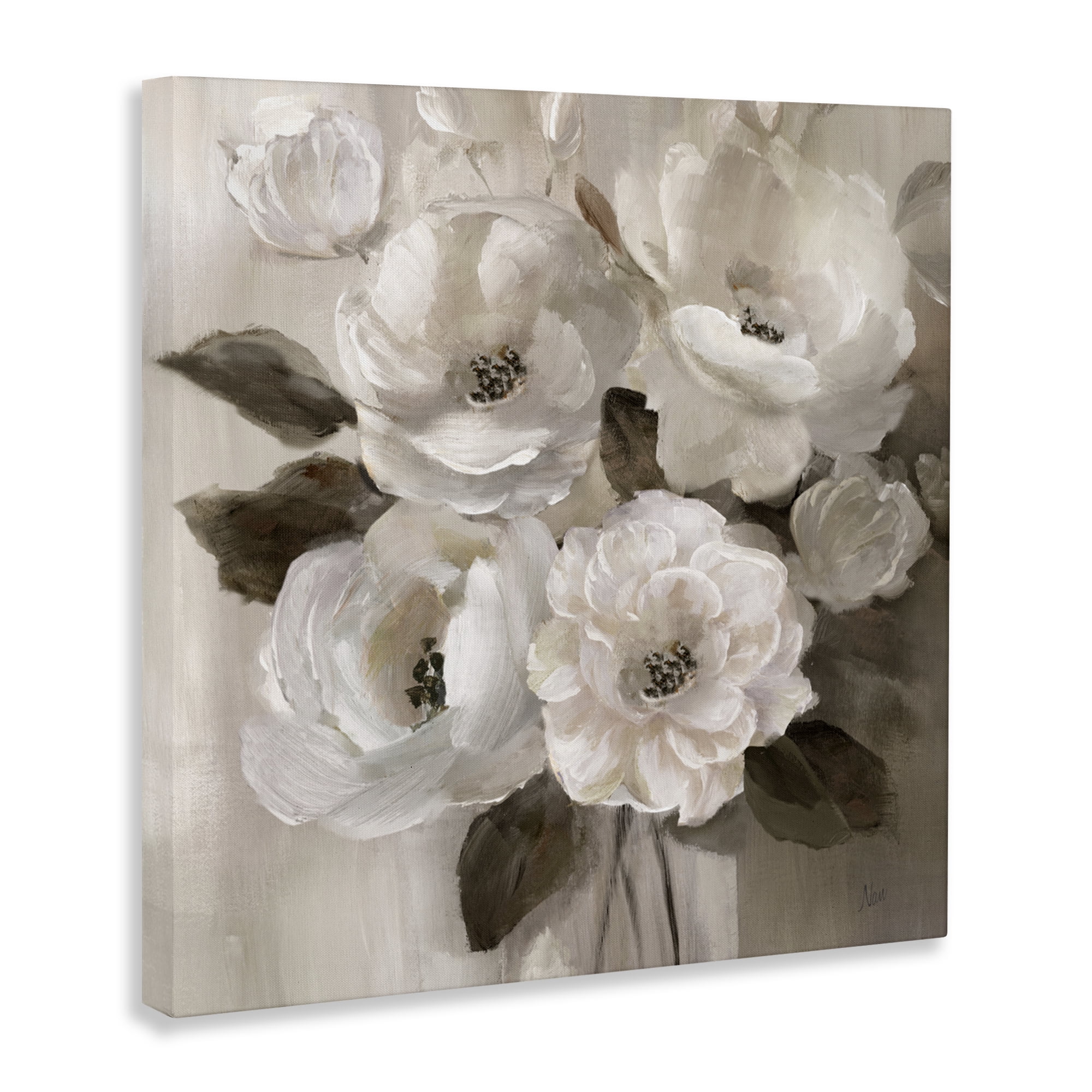 Stupell Industries Ivory Flower Bushel Canvas Wall Art, design by Nan