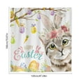 thumbnail image 5 of Tupukom Bathroom Shower Curtain Easter Decor Saved Bunny Curtain for Bathroom, Happy Easter Waterproof Bath Curtains with Hooks for Decorations, 5 of 6