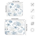 thumbnail image 3 of Kitchen Drying Mat Kitchen Drying Pad 16x18In Drying Dish Mat Dish Drying Mats Kitchen Countertop Multi-Function Drain Drying Mat Beautiful Blue Starfish, 3 of 8