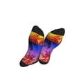 thumbnail image 5 of Xecao Palm Trees at Sunset Print Crew Socks for Men and Women, Men's Soft Moisture-wicking Sock, 5 of 7