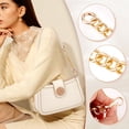 thumbnail image 3 of 4 Colors Metal Chain Extender 4.9 Inch Short Chain Bag Strap Extender Replacement Mini Purse Chain with Spring Gate Ring Decoration Chain for Satchel, 3 of 7