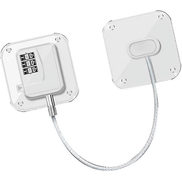 Cerradura de bloque para refrigerador, cerradura de alambre codificada adhesiva fuerte, cerradura de cajón, armario de seguridad multifunción, cerradura auspiciosa