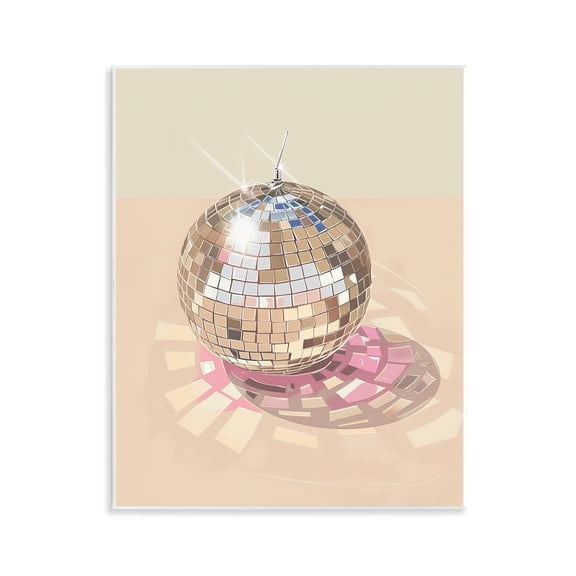 Stupell Industries Dazzling Disco Ball Refraction Music Painting Unframed Art Print Wall Art, 11 x 14