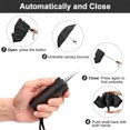 thumbnail image 4 of UV automatic umbrella rain and rain folding umbrella, made of vinyl, plastic and iron - black, 4 of 5