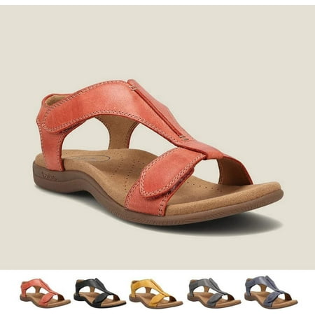 

Women s Comfy Orthotic Sandals Sursell Orthopedic Sandals Arch Support Sandals for Women Peep Toes Beach Sandal Womens Flat Platform Sandals - Orange(10.5)