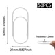 thumbnail image 2 of Clips sujetapapeles jumbo blancos Pocoxll de 50 piezas, 5 cm, 2 of 5