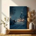 thumbnail image 6 of Vintage Horse Carriage Snow Scene Canvas Print Wall Art for Living Room Bedroom Farmhouse, 6 of 8