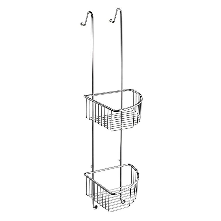  AmazerBath Adhesive Shower Caddy Basket Rack with Hooks, Shower  Shelf Wall Mounted, No Drilling Shower Organizer for Bathroom, Rustproof  Stainless Steel, 2 Pack, Chrome : Home & Kitchen