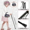 thumbnail image 5 of Alaiyaky Old Lady Costume 9 Pcs 100 100th Days of School Costume Dress Up Granny Grandma Cosplay Outfits, 5 of 7