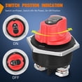 thumbnail image 3 of Nilight Battery Disconnect Switch 300A Master Disconnect Isolator, 3 of 8