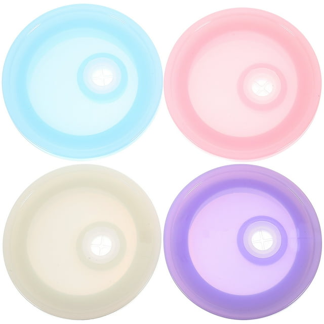 KAKOWELY 4 Pcs Couvercles de Remplacement pour Gobelet Couvercles Anti-Déversement Tasses Réutilisables Couvercles de Remplacement, 2.76x"X2.76"X0.59 Pouces