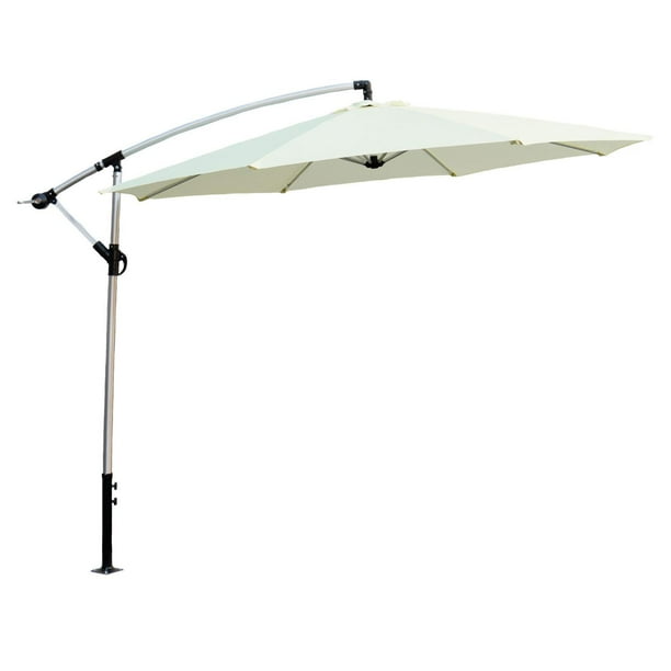 Sombrilla Para Jardin Exterior Plegable 3mts Con Inclinacion beige 1 Sky Green DS-S2
