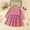 Pink, variant on WOYY Toddler Girl Long Sleeve Dress Apple Prints Empire Waist Casual Midi Dresses