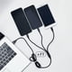 thumbnail image 3 of Cable de Carga Múltiple USB 4 Pies, Nailon de Aluminio 3 en 1, Universal con Conectores Tipo C/Micro/Lighting iOSB para la Mayoría de Teléfonos y Tabletas, 3 of 8