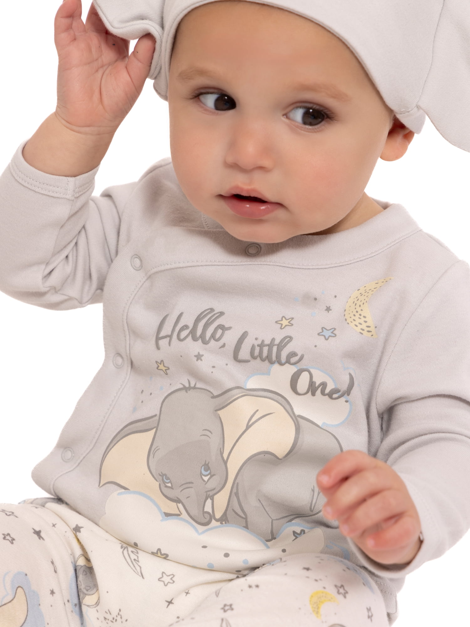 Disney Baby Wishes + Dreams Dumbo Baby Boys or Girls Take Me Home Set, 3-Piece, Sizes Preemie-9M