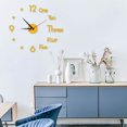 thumbnail image 5 of Rbaofujie Decorations for Living Room Large Wall Clock Watch DIY Sticker Wall Clocks Pared Home Decoration Special Living Room Home Decoration Office Shop Art Decor Wall Clock for Bedroom Gold, 5 of 7