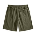 thumbnail image 5 of GrmtClth Shorts Men Casual Elastic Waist Waffle Lightweight Sweat Shorts Summer Lounge Drawstring Shorts Beach Jogging Shorts with Pockets Army Green XL, 5 of 9