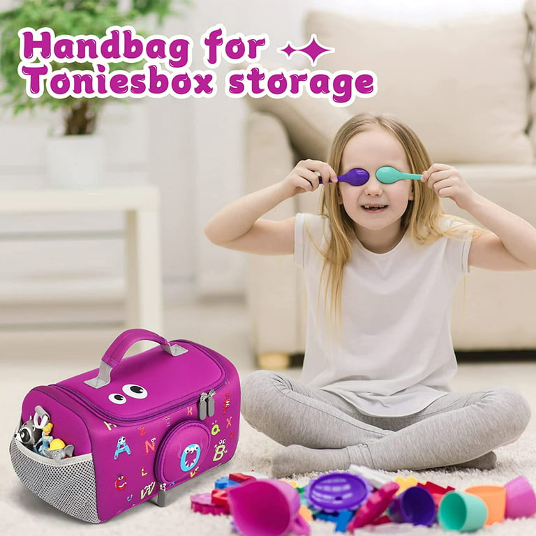 Carrying Case for Toniebox Starter Set Storage Carrier Bag for Toniesbox Audio Player Carrying Box for Kids Toniebox Accessories Travel Carrying Bag