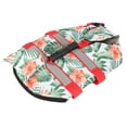 thumbnail image 4 of Dog Life Jacket, Dog Safety Vest Adjustable Preserver with High Buoyancy and Durable Rescue Handle, Hawaiian Style Reflective Stripe Loop Hook Pet Life Preserver for Emergency, 4 of 7
