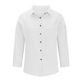 thumbnail image 6 of ylioge Plus Size Shirts for Women S-5XL Button-Down Long Sleeve Blouses Ladies Casual Solid Lightweight Loose Collared Tunic Tops, 6 of 6