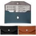 thumbnail image 5 of HUASHENG Portefeuille en Cuir PU Coréen Simple Petit Portefeuille Pochette Longue Porte-Cartes Portefeuille Porte-Cartes d'Affaires Accessoire de Mode Multifonction, 5 of 5