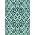 thumbnail image 1 of Tapis Bleu à Motifs, pat2867lblu, 1 of 8