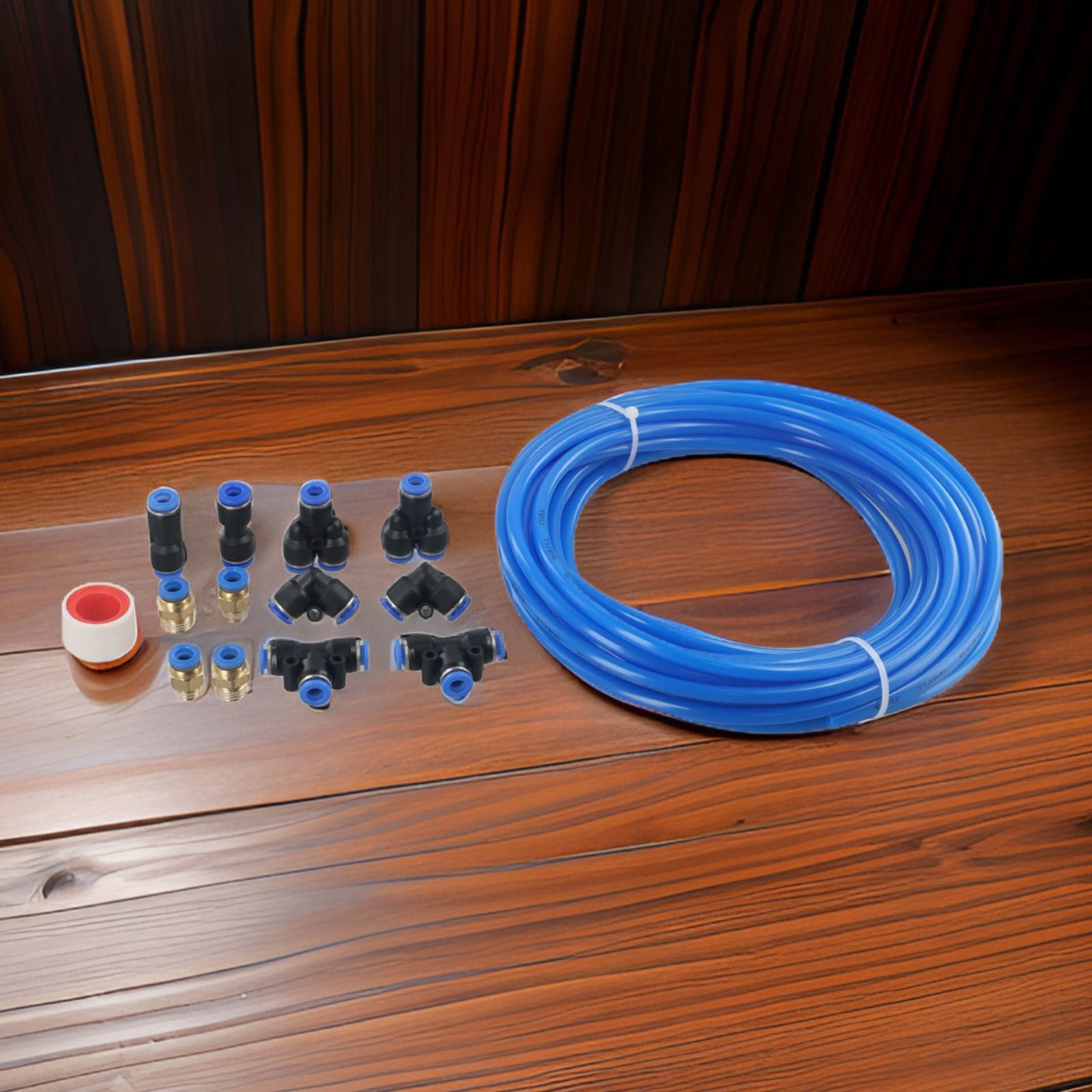 Pneumatic 6Mm Od 4Mm Id Polyurethane Pu Air Hose Pipe Tube Kit, 10 Meter 32.8Ft