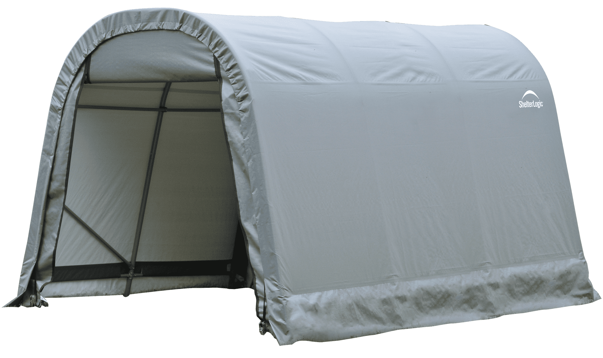 Shelterlogic 8' x 12' x 8' Round Style Shelter, Gray