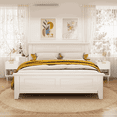 thumbnail image 5 of GVN Nightstand, Bedside Table,22.83" H Modern White Nightstand with One Drawer and Open Shelf, White, 5 of 13