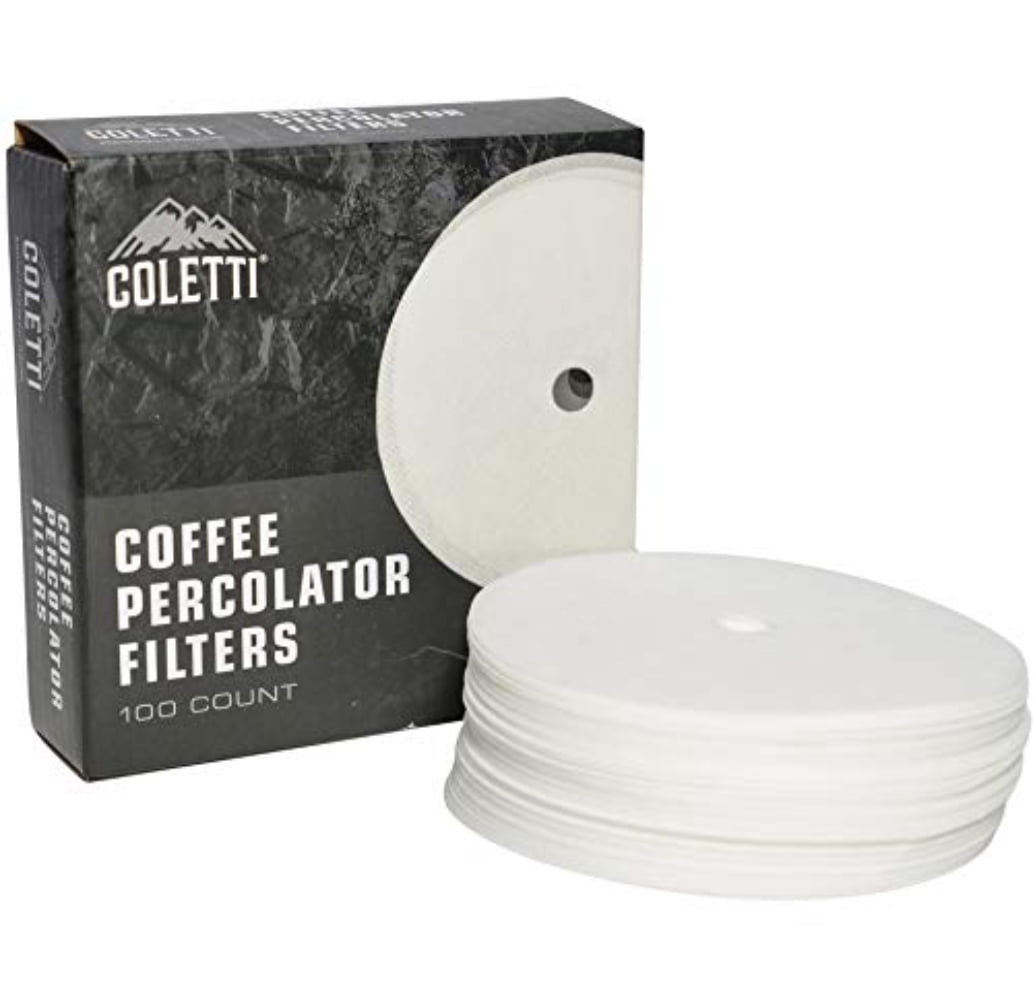 COLETTI Bozeman Premium Disc Coffee Percolator Filters 3.5 inch (Pack of 100)