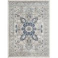 thumbnail image 3 of Mark&Day Area Rugs, 5x7 Rochelle Traditional Navy Area Rug, Blue White Carpet for Living Room, Bedroom or Kitchen (5'3" x 7'3"), 3 of 7