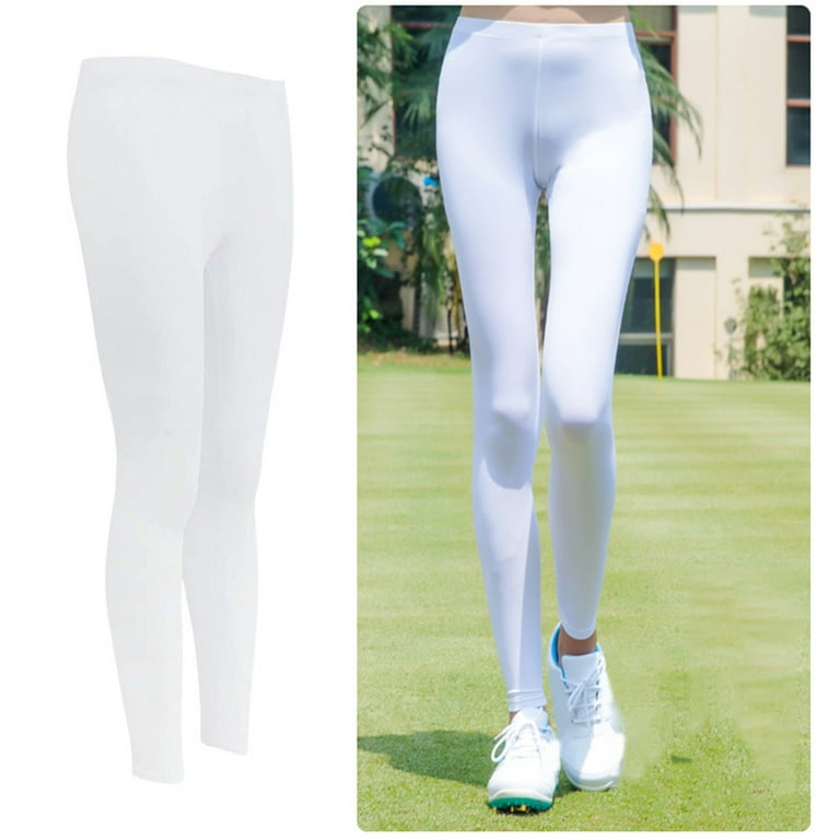 GENEMA Women Ice Silk Sun Protection Golf Pants Summer Cooling